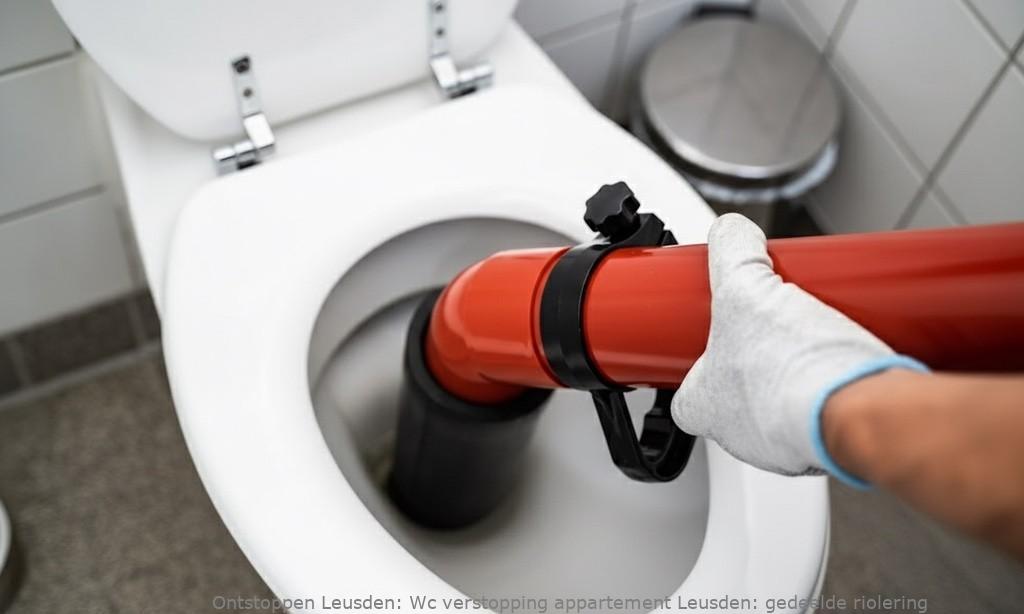 Wc verstopping appartement Leusden: gedeelde riolering